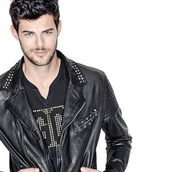 Guess Sherwood Studded Leather Jacket - Picture 5 of 6